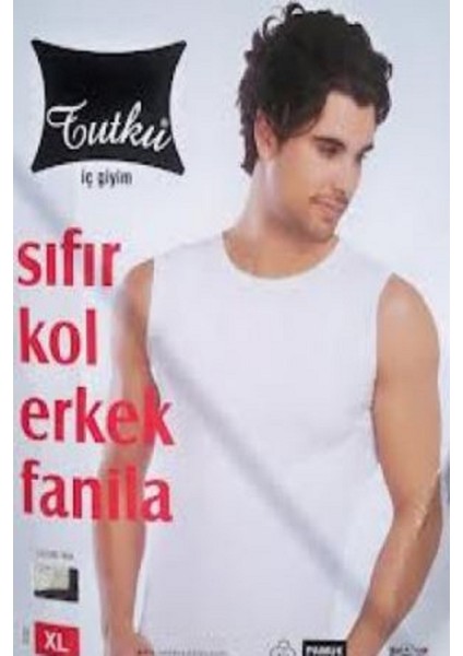 Tutku Siyah Sıfır Kol Erkek Fanila(Xl Numara )6 Adet Kaliteli Kullanışlı Uzun Ömürlü