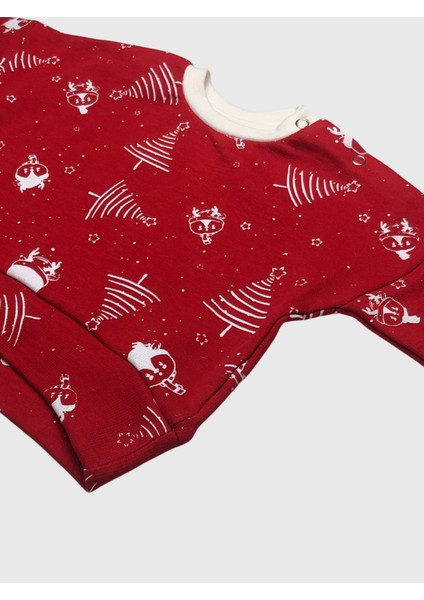 Organik Yılbaşı Noel Sweat Yakası Çıt Çıtlı fiyatları