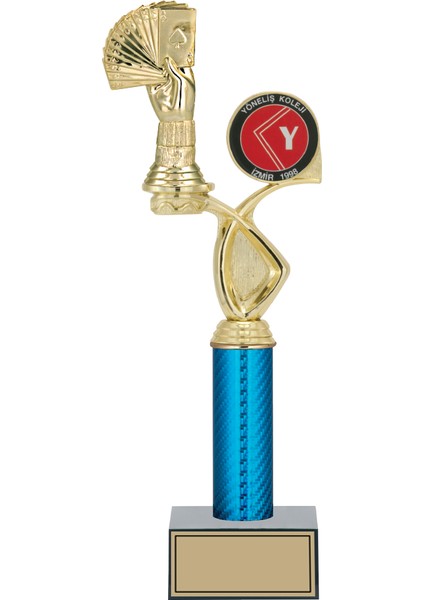 - Figürlü Kupalar - Briç Figürlü Kupalar FG-017 A - 39 cm
