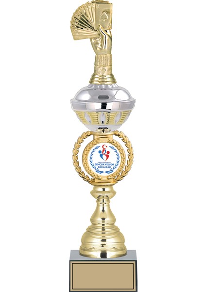 - Figürlü Kupalar - Briç Figürlü Kupalar FG-066 C - 44 cm