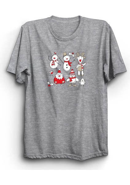 Snowy Christmas, Noel Baba, Santa Claus, Yeni Yıl, Yılbaşı Tişört