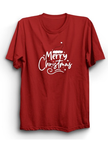 Merry Christmas, With Hat, Mutlu Yıllar, Yeni Yıl, Yılbaşı Tişört