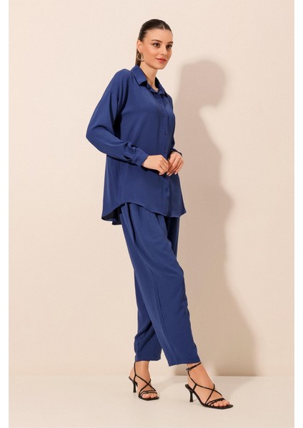 6593 Oversize Ikili Takım - Saks