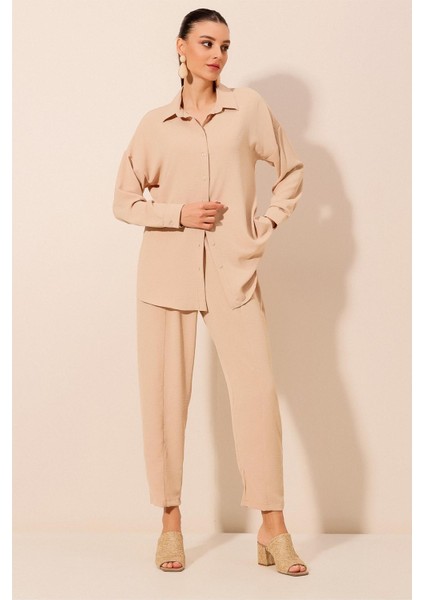 6593 Oversize Ikili Takım - Bej fiyatları