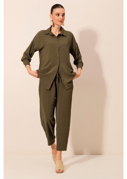 6593 Oversize Ikili Takım - Haki indirimleri