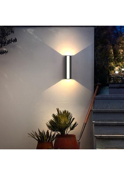 Modern ve Şık Tasarım 12 Watt Gün Işığı LED Armatür, Villa, Kafe, Bar, Otel, Bahçe, Balkon LED Aplik