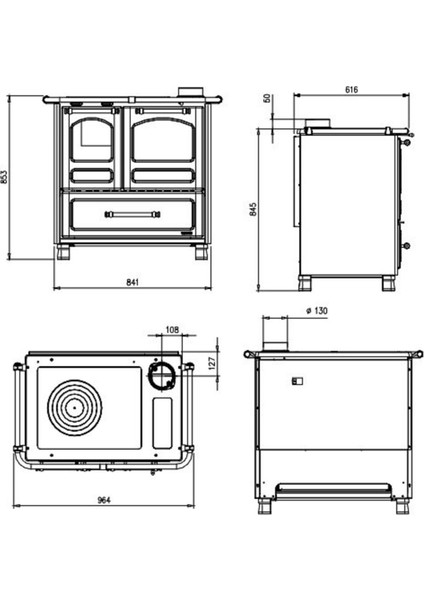 La Nordica Favola Family 4,5 Kuzine Soba Beyaz 7014003