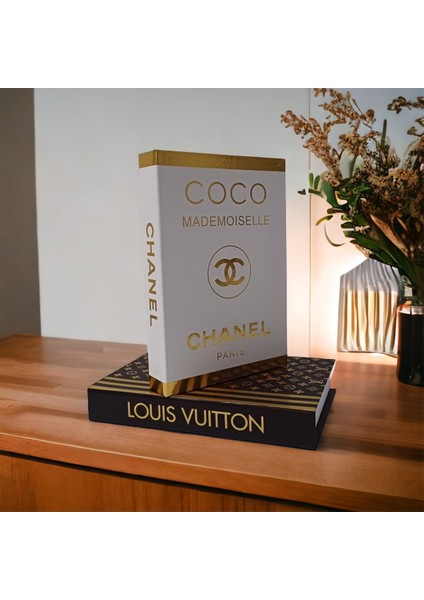 Coco & Chanel & Lv 3’lü Dekoratif Kitap Kutu Set