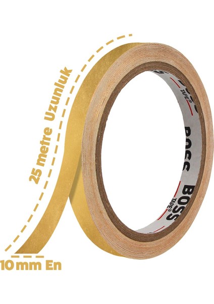 Fayans Arası Kendinden Yapışkanlı Şerit Derz Bandı Altın En: 10 mm Boy: 25 Mt fırsatları