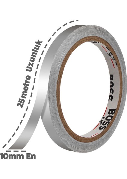 Fayans Arası Kendinden Yapışkanlı Şerit Derz Bandı Gümüş En: 10 mm Boy: 25 Mt fırsatları