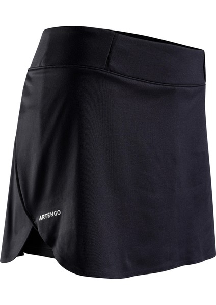 Artengo Kadın Tenis Eteği - Siyah - Dry 900