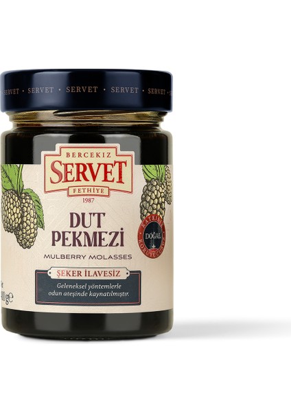 Bercekız Servet Şekerleme Doğal Dut Pekmezi 400 gr