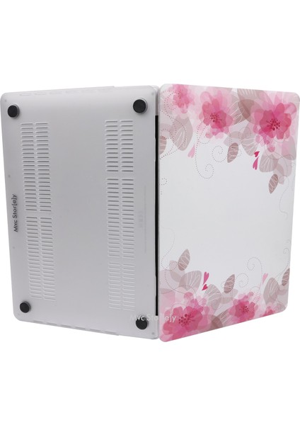 Macbook Air M1 Kılıf 13 inç A1932 A2179 A2337 ile Uyumlu Flower06NL