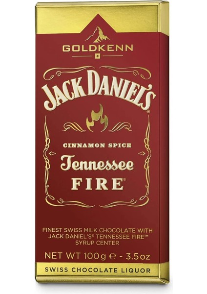 J.daniel's Tennessee Fire Cinnamon Spice Chocolate 100G