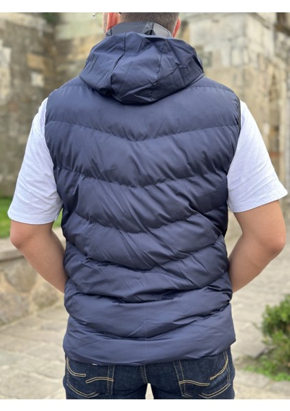 Store Erkek Kapşonlu Şişme Yelek modelleri