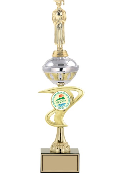 - Figürlü Kupalar - Mezuniyet Erkek Figürlü Kupalar FG-065 C - 44 cm