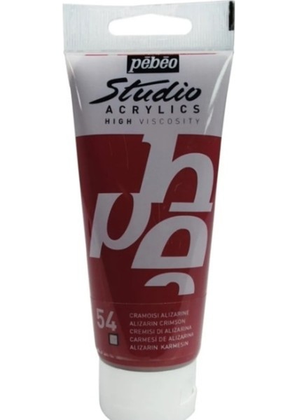 Studio Akrilik Boya - Alizarin Crimson - 100ML - N:54