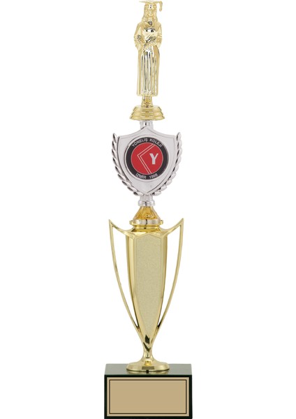 - Figürlü Kupalar - Mezuniyet Kadın Figürlü Kupalar FG-042 A - 47 cm
