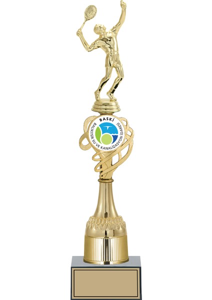 - Figürlü Kupalar - Tenis Erkek Figürlü Kupalar FG-033 B - 41 cm