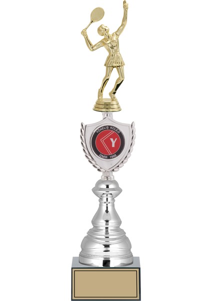 - Figürlü Kupalar - Tenis Kadın Figürlü Kupalar FG-035 B - 42 cm