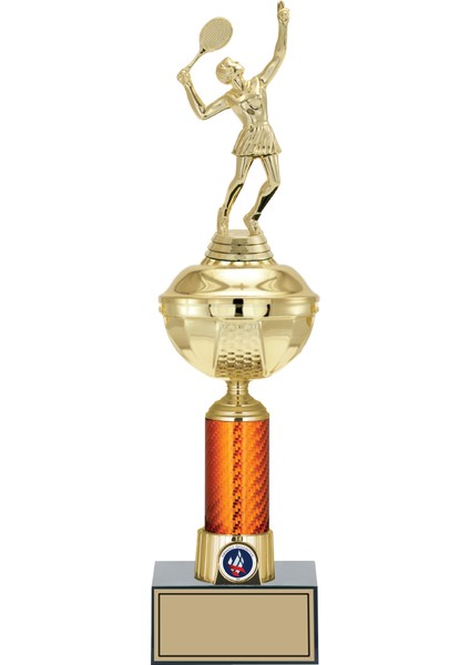 - Figürlü Kupalar - Tenis Kadın Figürlü Kupalar FG-055 C - 42 cm