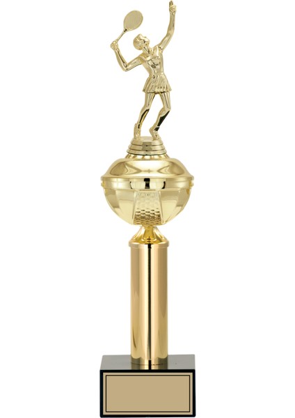 - Figürlü Kupalar - Tenis Kadın Figürlü Kupalar FG-047 B - 43 cm