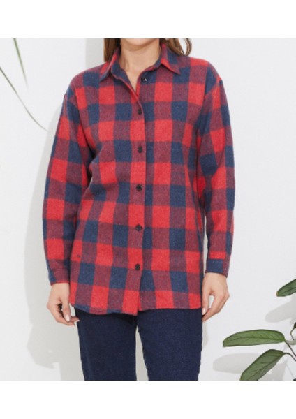 Lacivert Kırmızı Oduncu Ekose Gömlek fiyatları