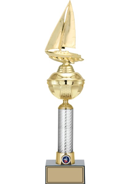 - Figürlü Kupalar - Yelken Figürlü Kupalar FG-057 A - 48 cm