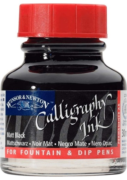 Calligraphy Ink Kaligrafi Mürekkebi 30ML Matt Black