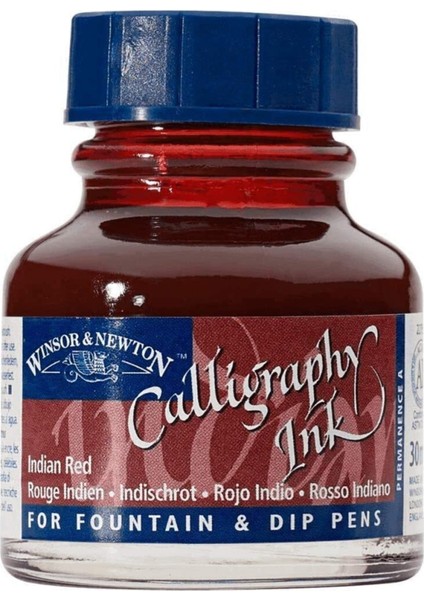 Calligraphy Ink Kaligrafi Mürekkebi 30 ml Indian Red