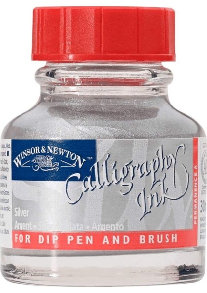 Calligraphy Ink Kaligrafi Mürekkebi 30 ml Silver