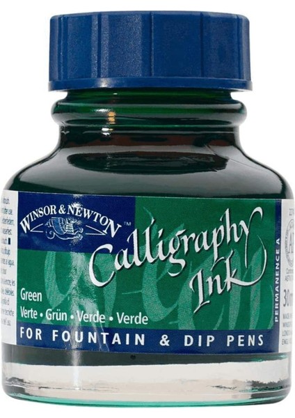 Calligraphy Ink Kaligrafi Mürekkebi 30 ml Green