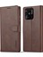 Xiaomi Redmi 10C Koruyucu Kabuk Için, Dokulu Pu Deri Manyetik Toka Cüzdan Standı-Kahverengi ile Telefon Kılıfı (Yurt Dışından) 1