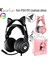 Pembe Hiçbir Kutu Hifi Stereo Pc Kulaklık Gamer Girls Pembe Kedi Ps4 Dizüstü Telefon Için Mikrofonlu Kulaklıklar Rgb Işık Siyah Kablolu Kulaklık Hediye (Yurt Dışından) 3