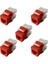 Beyaz 5 Parça Cat6 RJ45 Keystone Jakları Ince Profil, Ethernet Duvar Jakı Punch Down, CAT5E Keystone Modül Konektörü (Yurt Dışından) 5