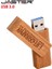 Ceviz Ahşap 16GB Jaster USB 3.0 Lazer Gravür Logo Özelleştirilmiş Ahşap Dönebilen USB Flash Sürücü Pendrive 4gb 8gb 16GB 32GB Hafıza Çubuğu Hediye (Yurt Dışından) 5