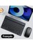 Ingilizce ve Fransızca Tablet Kablosuz Klavye iPad Samsung Xiaomi Huawei Teclado Için Bluetooth Uyumlu Klavye ve Fare Ios Android Windows Için (Yurt Dışından) 1