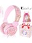 Pembe Ambalaj ile Karikatür Unicorn Kablolu Kulaklıklar Çocuk Hediye Kulaklık Müzik Stereo Kulaklık Çocuk Modu Işitme Koruma Kulaklık Telefon Laptop Için (Yurt Dışından) 1