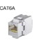CAT6A 2 Adet Zoerax Korumalı Cat8 Cat7 CAT6A Keystone Jack RJ45 Aletsiz Tip Çinko Alaşım Modülü Adaptör Çoğaltıcı (Yurt Dışından) 1