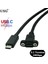 Usb2.0 1m USB 3.1 Tip C Erkek Kadın Uzatma Kablosu Panel Montaj Vidalı, USB C Dişi Usbc Erkek Uzatma Tel Genişletici Veri Kablosu (Yurt Dışından) 2