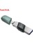 IX90N-TYPE-C 64GB Sandisk USB Flash Sürücü Ixpand Flip Otg Lightning USB 3.1 Çubuk 64GB 128GB 256GB iPhone iPad ve USB Type-A Için Kalem Sürücü Mfi (Yurt Dışından) 2