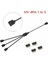 12V 4pin 1 Ila 3 Argb 5V 3pin Uzatma Kablosu Adaptörü 30CM 1 Ila 1 2 3 4 5 12V 4pin Anakart Rgb Sync Splitter Msı A Sus Asrock Aura LED (Yurt Dışından) 1