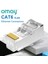 Cat6 Korumalı 50 Adet RJ45 Cat6 CAT5E Konektörü 8P8C Modüler Fiş Adaptörü Ethernet Kablo Kafası 1 Gbps Gigabit Ağ Sıkma Kristal Utp 10/50 Adet Omay (Yurt Dışından) 3