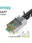 CAT7SHIELDED 10 Adet Omay Cat6/7 CAT5E RJ45 Konnektörler Geçiş Modüler Fiş Ağı Utp 3/50μ Altın Kaplama 8P8C Ethernet Kablosu Için Sıkma Ucu (Yurt Dışından) 1