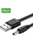 Siyah 1m Ugreen Usb'den Dc 3.5mm Güç Kablosuna USB A Erkek - 3.5 Jak Konnektörü 5V Güç Kaynağı Şarj Adaptörü Hub Için USB Fan Güç Kablosu (Yurt Dışından) 1