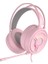 Pembe 3.5mm Jack Bilgisayar Pc Kablolu USB Bağlantısı Moda Ergonomik Rahat Oyun Kulaklığı Dizüstü Çevresel Ses Rgb Aydınlatma (Yurt Dışından) 1