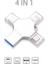Gümüş 32 GB Yüksek Hızlı USB Flash Sürücü 256 GB Yıldırım Otg Kalem Sürücü 128 GB Gümüş Type-C Bellek Çubuğu 64 GB 4'ü 1 Arada Iphone Için Mikro USB Çubuk (Yurt Dışından) 2
