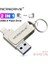 Gümüş 256 GB Döndürme USB 3.0 Flash Sürücüsü iPhone Için 2'si 1 Arada Usb-A'dan Yıldırım Arayüzüne Usb3.0 Pendrive Iphone7/8/9/11/12/13 / Ipad Için (Yurt Dışından) 1