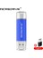Mavi 64GB Otg 3 In 1 Pendrive 128GB 64GB Cle USB Bellek 32GB 16GB Kalem Sürücü 8gb 4gb Flash USB Kalem C Tipi Anahtar USB Flash Stick Iş Hediye (Yurt Dışından) 1