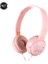 Pembe Sevimli Çocuk Kulaklıklar 3.5mm Jack 3D Stereo Müzik Kablolu Kulaklık Cep Telefonu iphone Dizüstü Hediye Için Mikrofon ile 90 ° Döndür (Yurt Dışından) 2